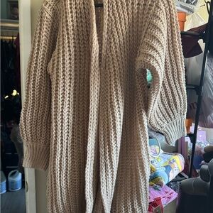 Cozy Cream Knit Sweater size large